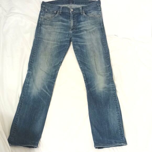 Citizens of Humanity by Jerome Dahan Mens Jeans Sz 33x40 Blue Sid Straight USA
